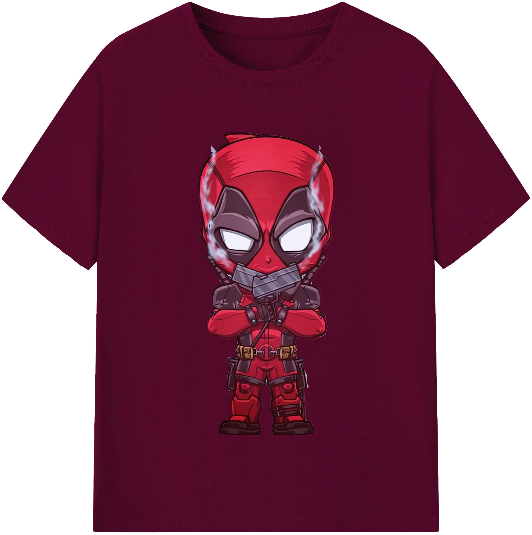 （画像用） Deadpool デッドプール レディースカジュアルプリントTシャツ（綿100％）